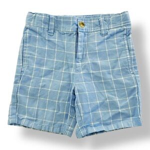 Janie & Jack | Windowpane Linen Blend Shorts (4 yrs) 💙